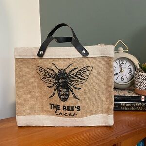 The Bee’s Knees Burlap Handbag